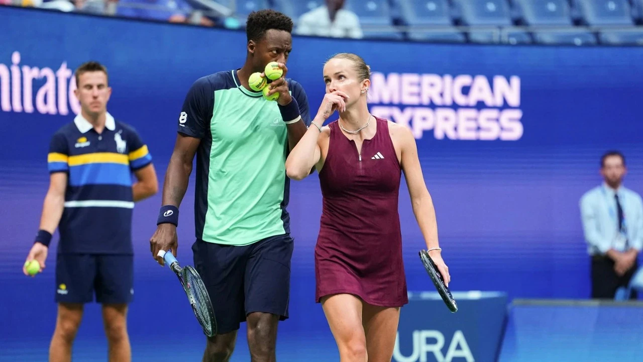 Элина Свитолина/Гаэль Монфис. Фото: Garrett Ellwood/USTA