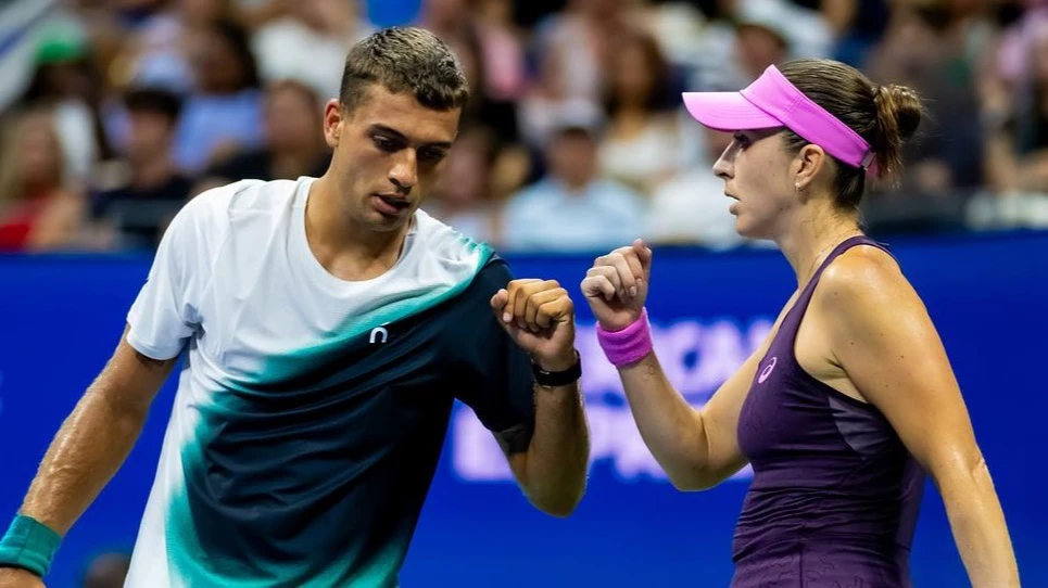 Видео. Бенчич и Коболли вышли в финал микста US Open-2026